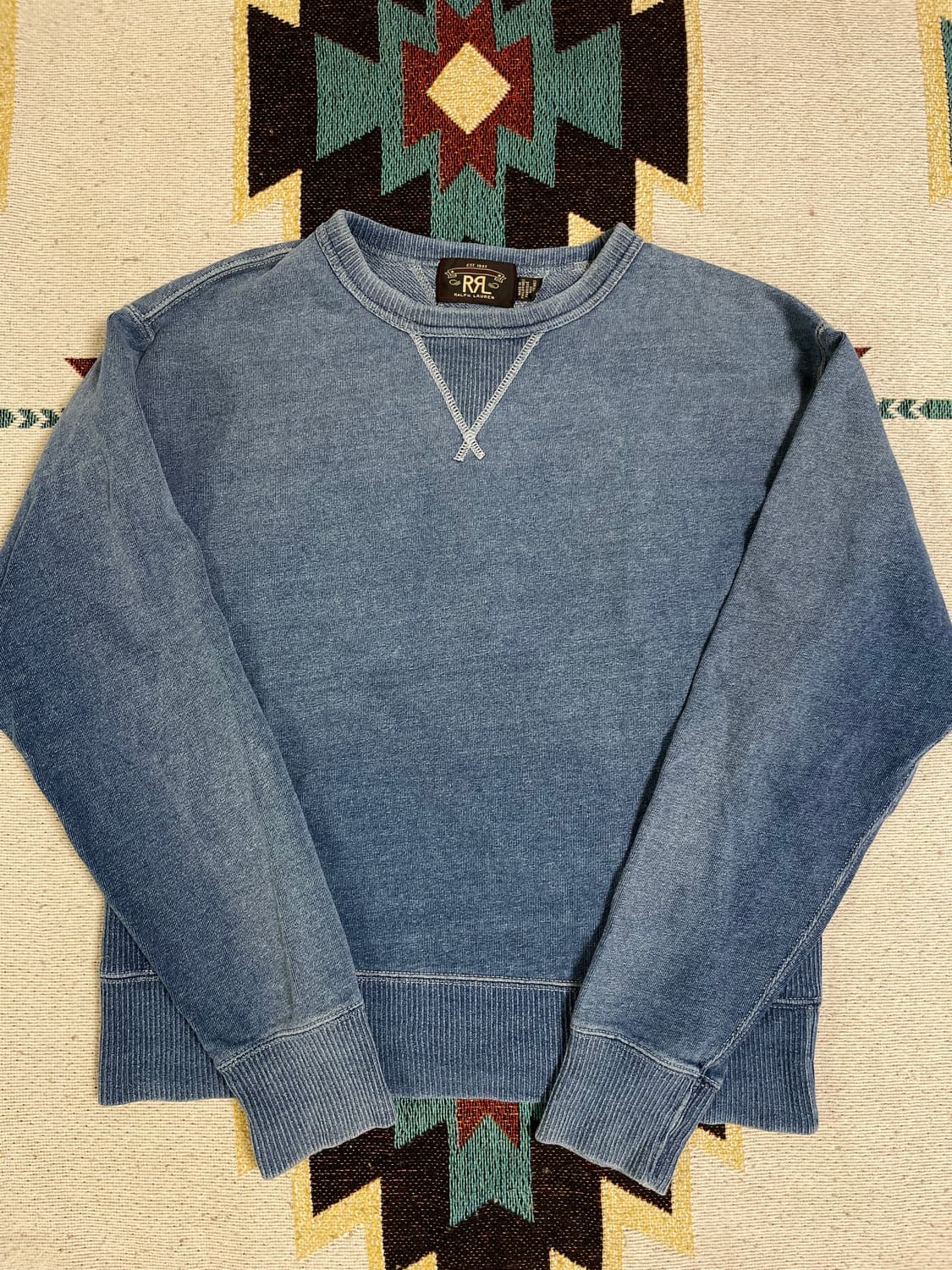 RRL 프렌치테리 인디고 스웻셔츠(M) 상품이미지1