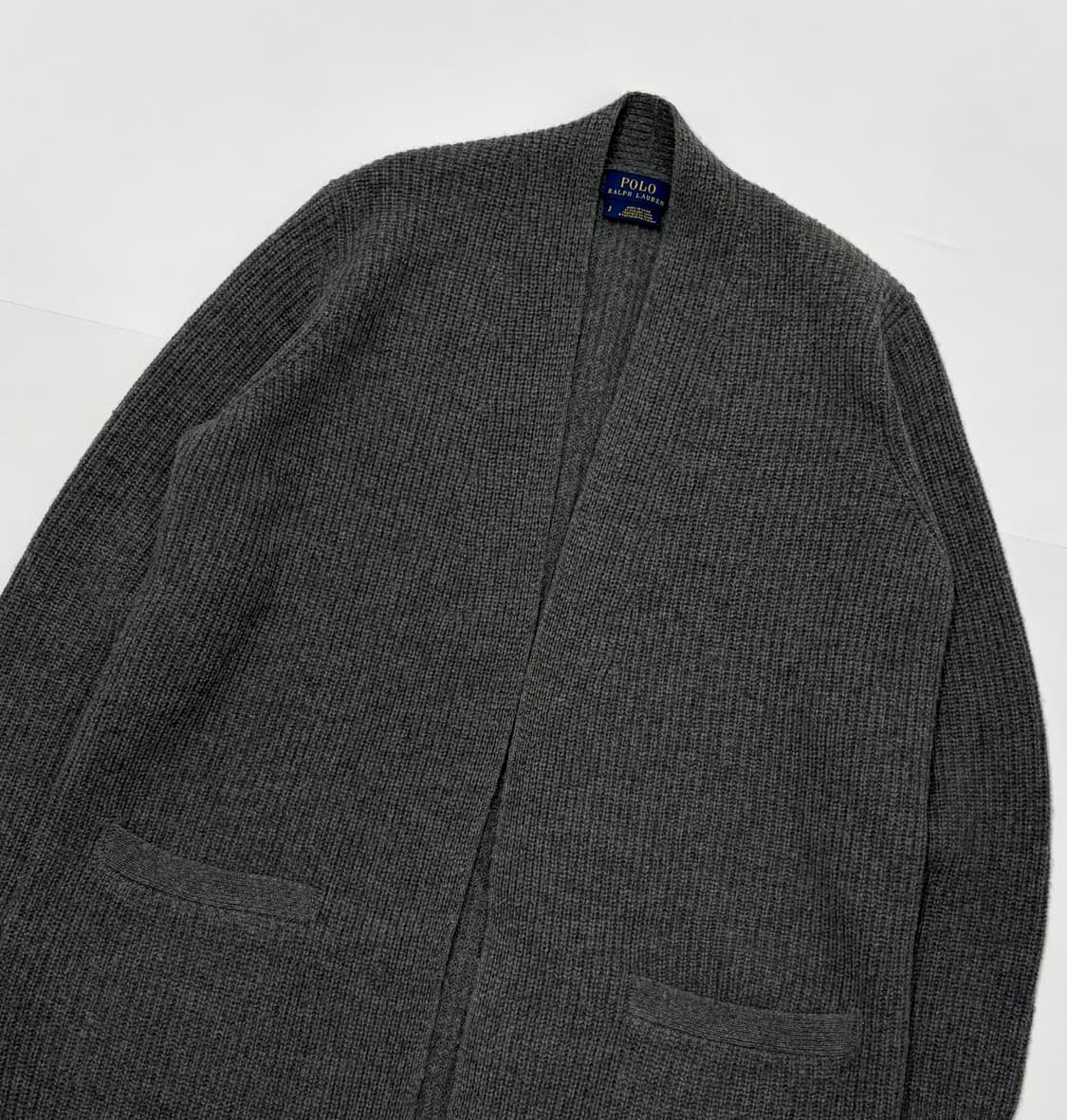 Polo 폴로랄프로렌 신형 차콜 롱 가디건 상품이미지2