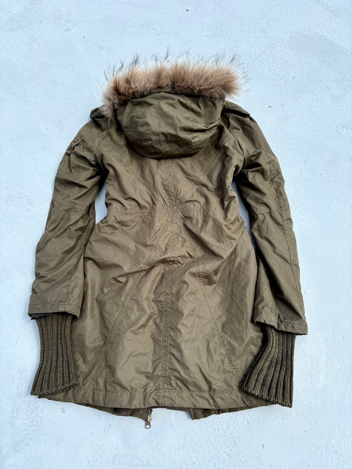 “Vintage” 00’s Mood Khaki Handwarmer Det 상품이미지5