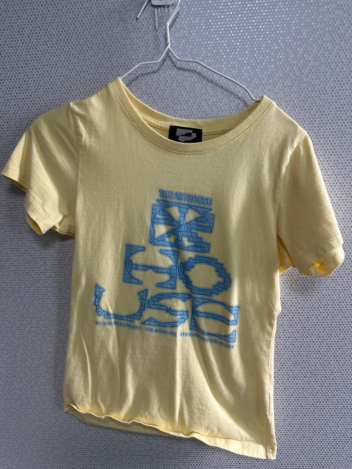 웰빙익스프레스 그리드 심볼 반팔 노란색  상품이미지2