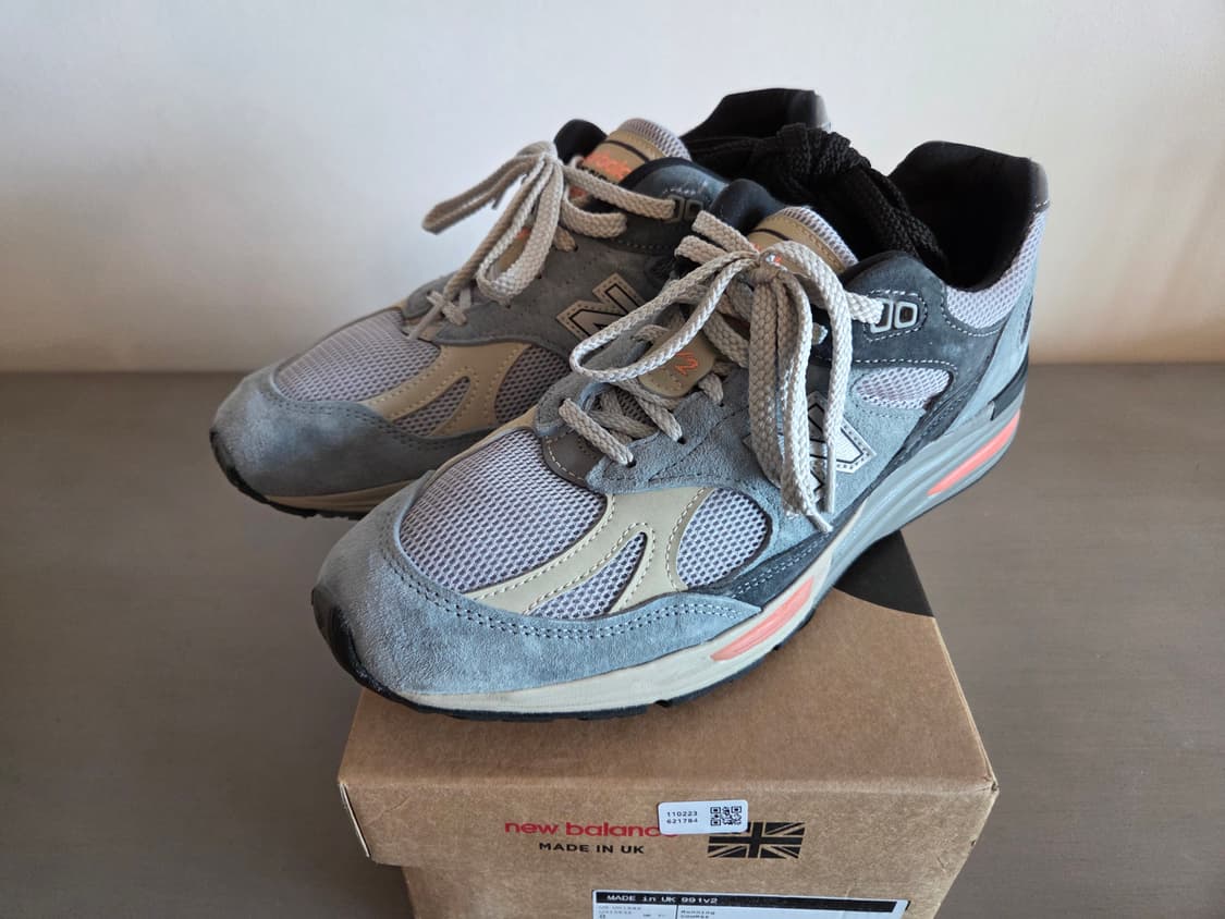 (260) 뉴발란스  991v2 블루 실버 260사이즈 상품이미지7