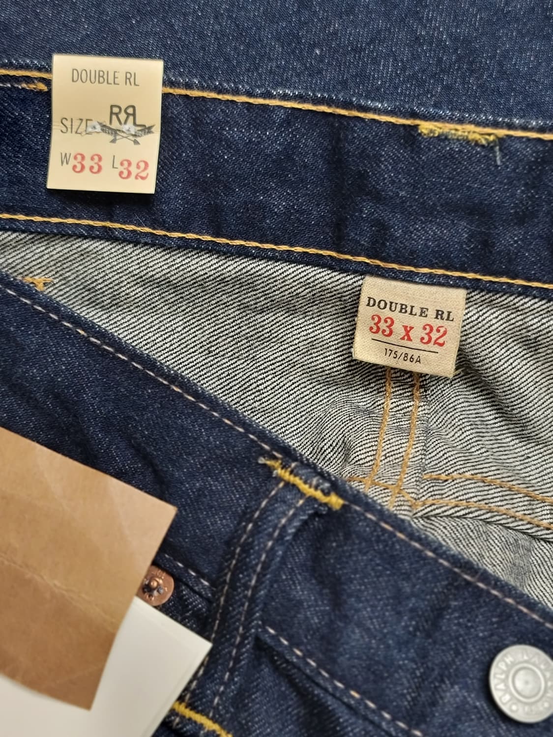 더블알엘 RRL 로우스트레이트 셀비지진(원워시) 상품이미지5