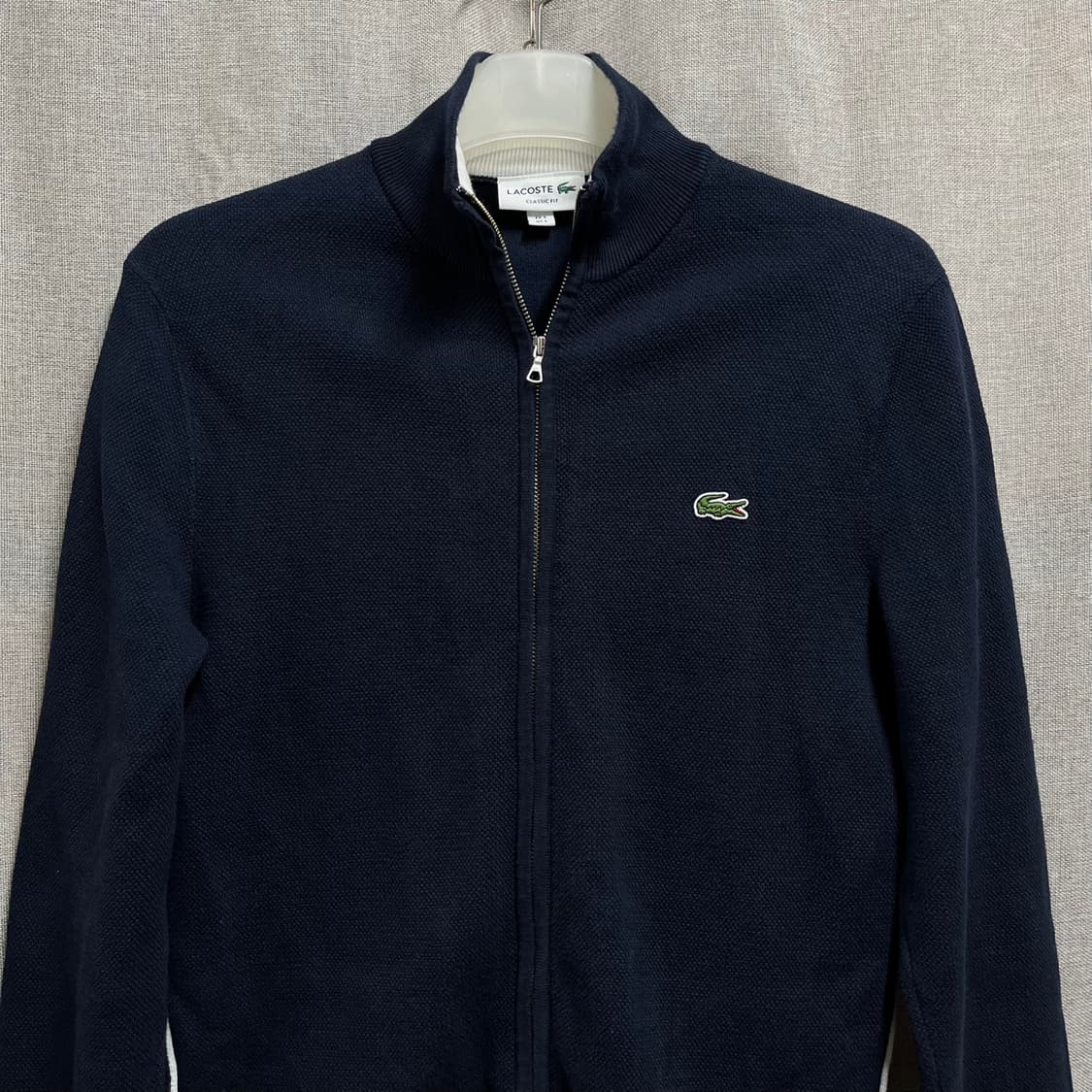 [S/95] 라코스테 클래식 핏 집업 니트 가디건 상품이미지4