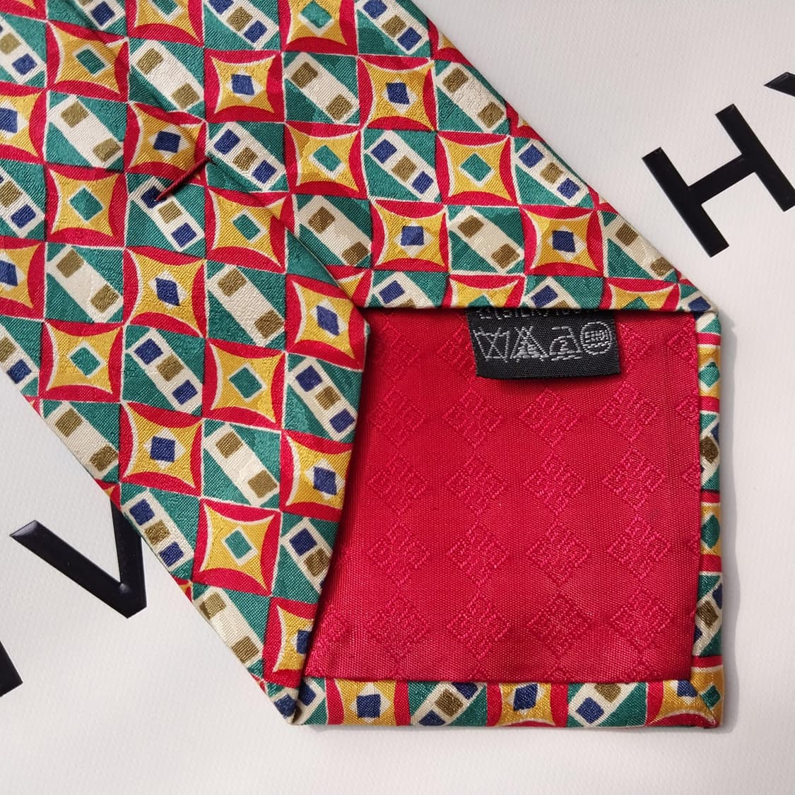 지방시 실크 기하학 패턴 넥타이 9.7cm A+~A등급 k2044 상품이미지7