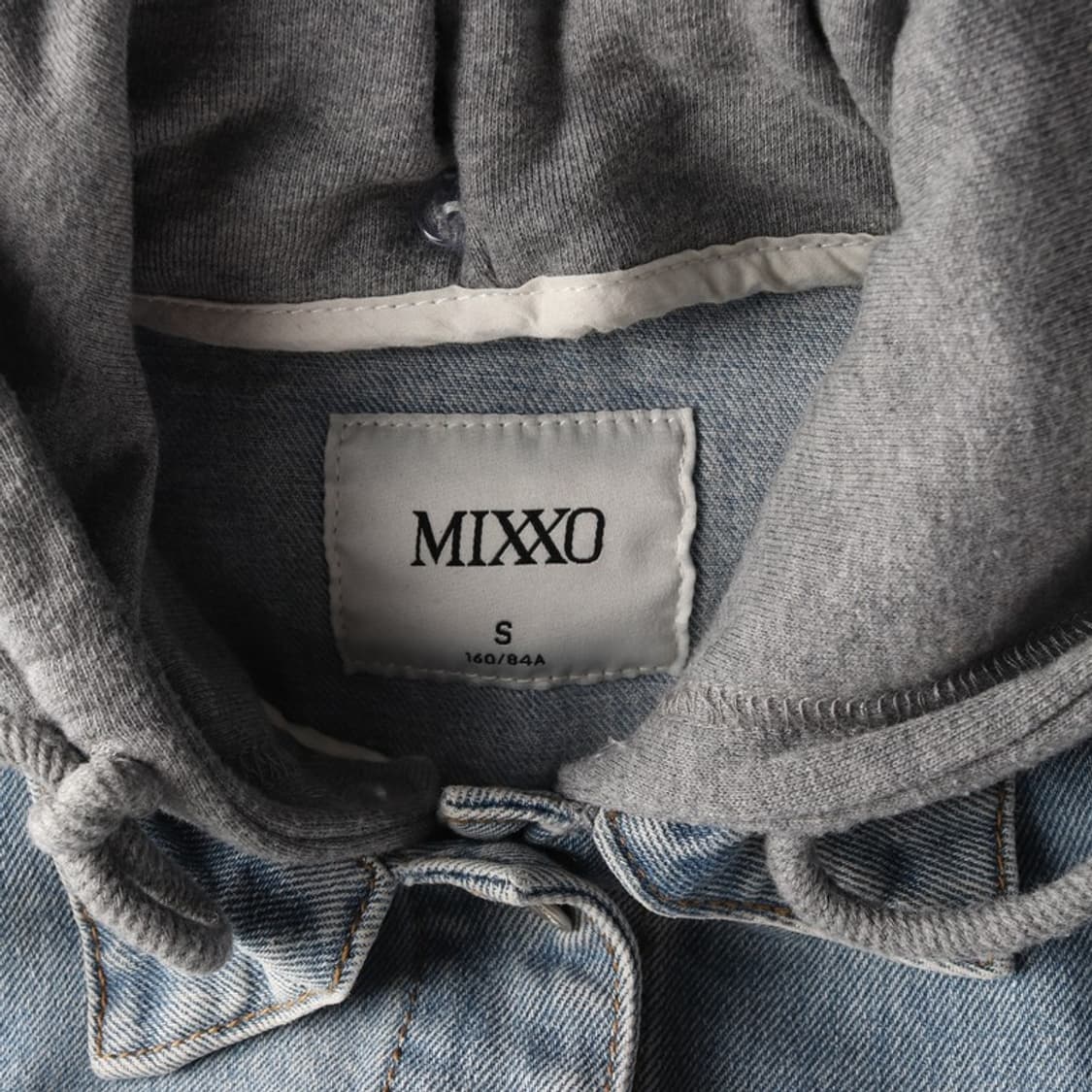 MIXXO 후드 데님 자켓 S 상품이미지5