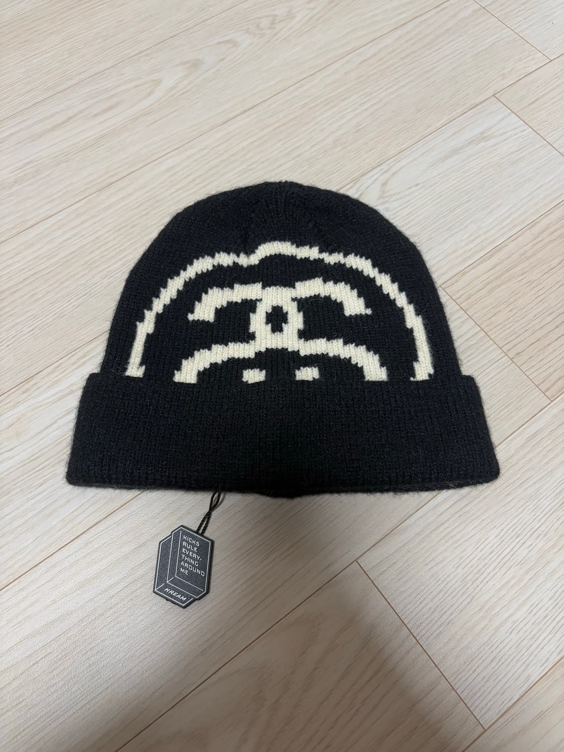 스투시 빅 링크 커프 비니 블랙 상품이미지1