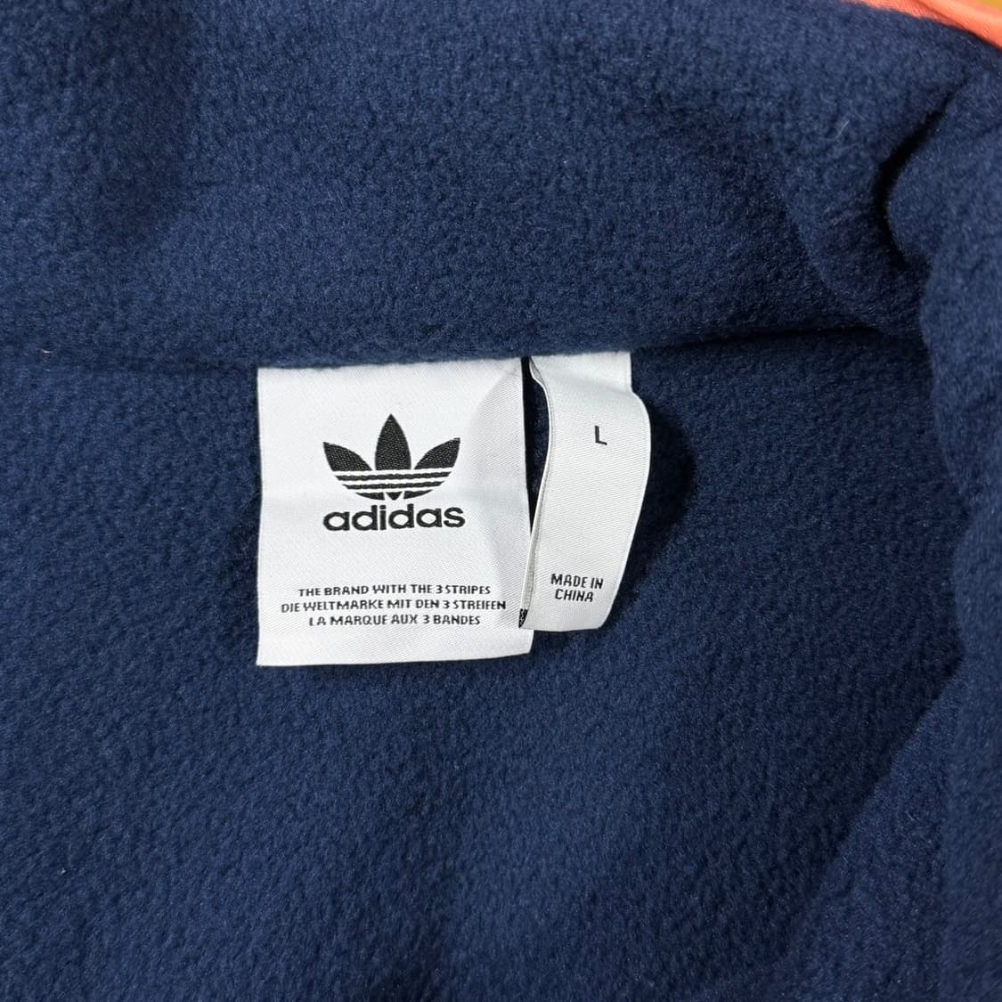 [L] 아디다스 오버랩 플리스 하프집업 아노락 긴팔티 상품이미지6
