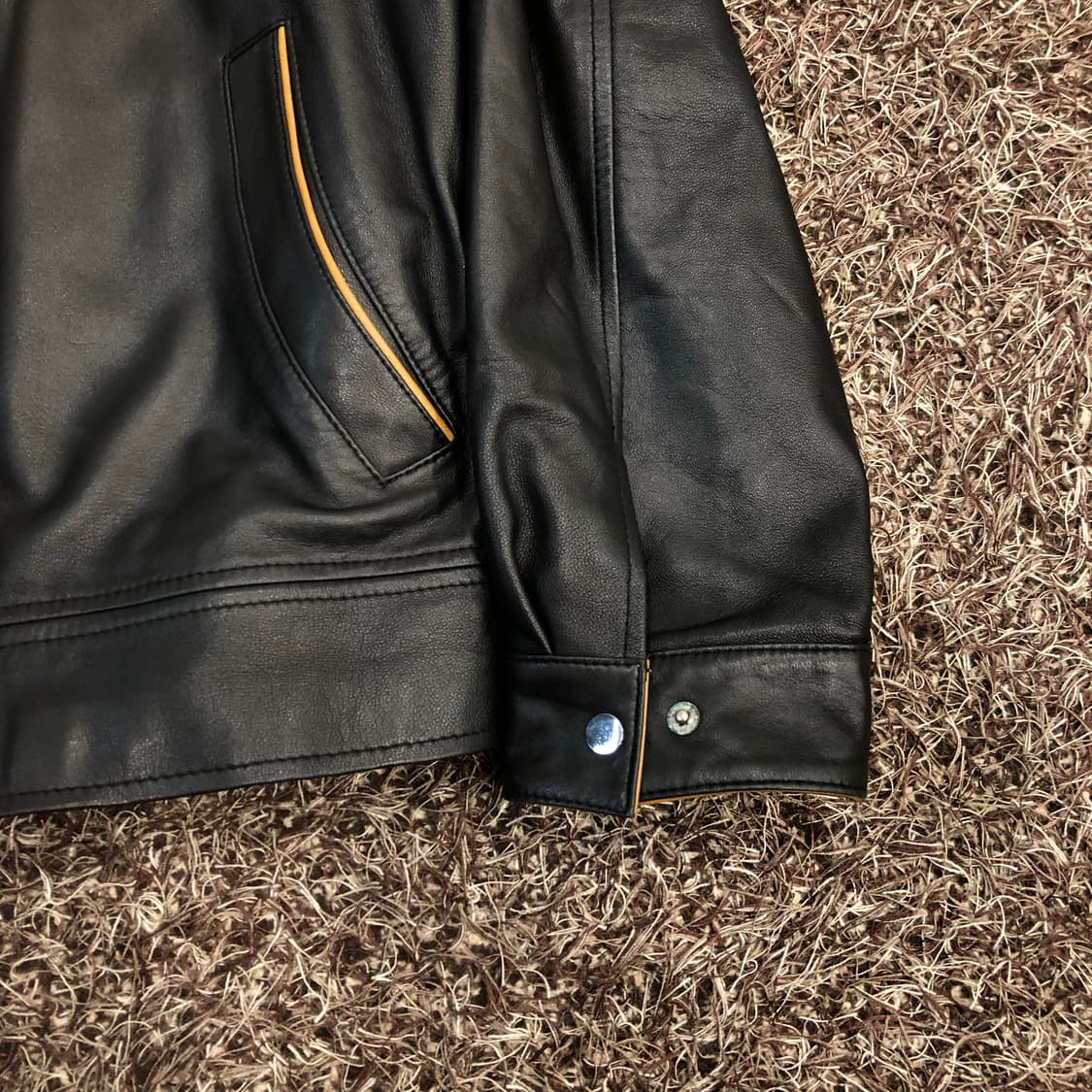 GRAND 빈티지 이태리 리얼레더 가죽 자켓 상품이미지3