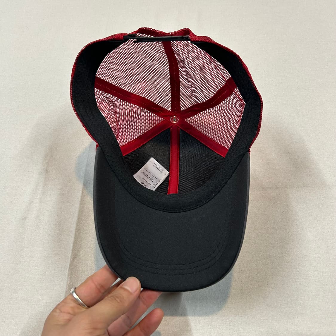 다이와 메쉬캡 모자 회색/레드 상품이미지7