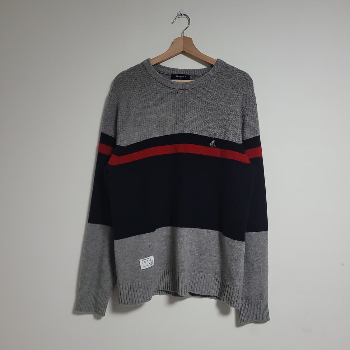 (110) BEANPOLE 빈폴 니트 스웨터 긴팔 티셔츠 모 100% 상품이미지1