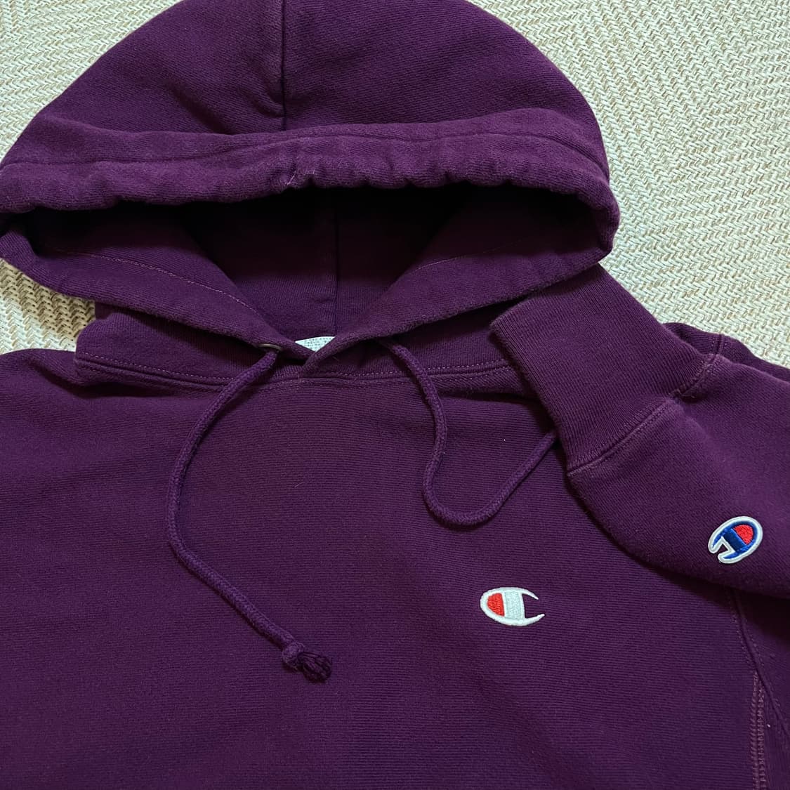 [정품] 챔피온 블루베리 투로고 기모 후드티 [ S ] 상품이미지4