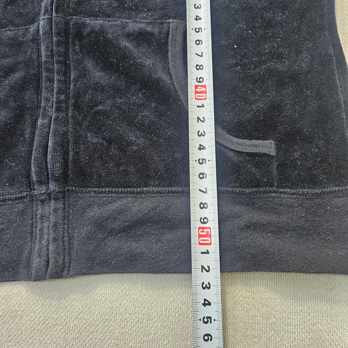 S 폴로랄프로렌 여성 블랙 벨벳 후드집업 0401Y 상품이미지6