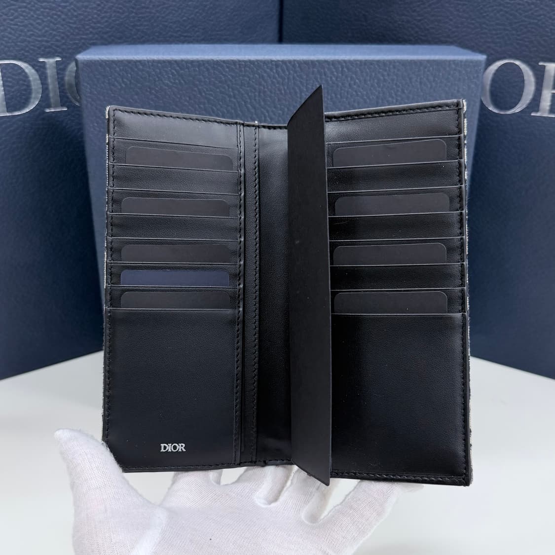 [미사용/선물가능] 26SS 디올 오블리크 자카드 장지갑 베이지 상품이미지7