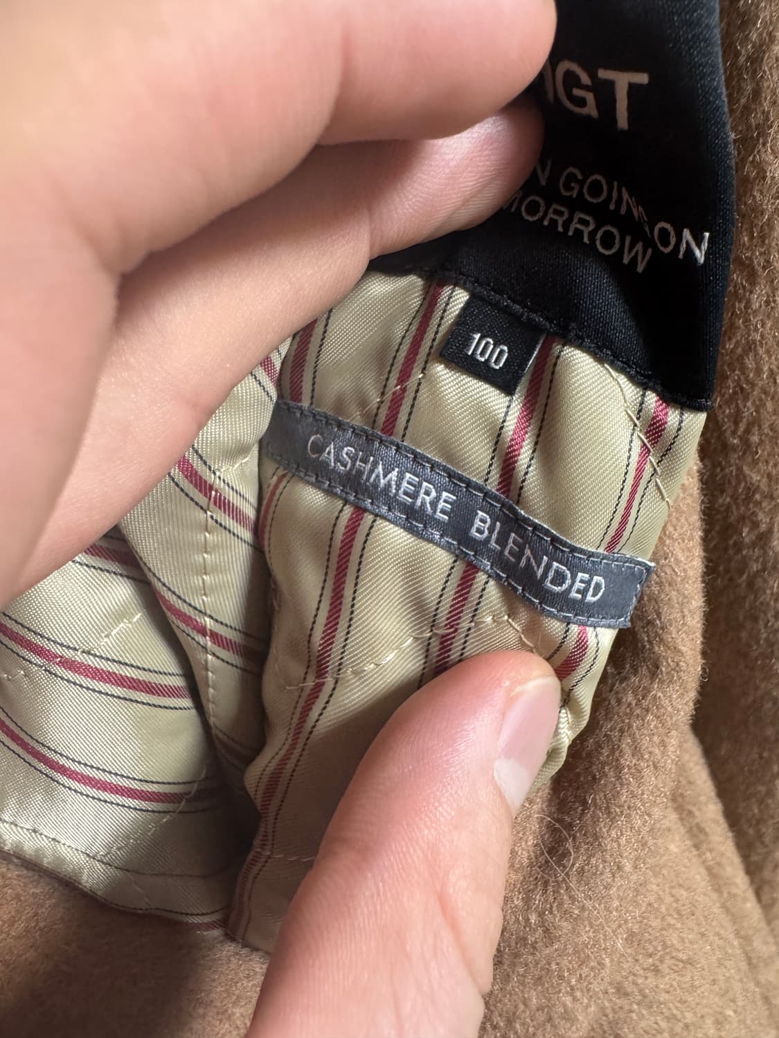 TNGT 캐시미어 블렌드 핸드메이드 코트 상품이미지5