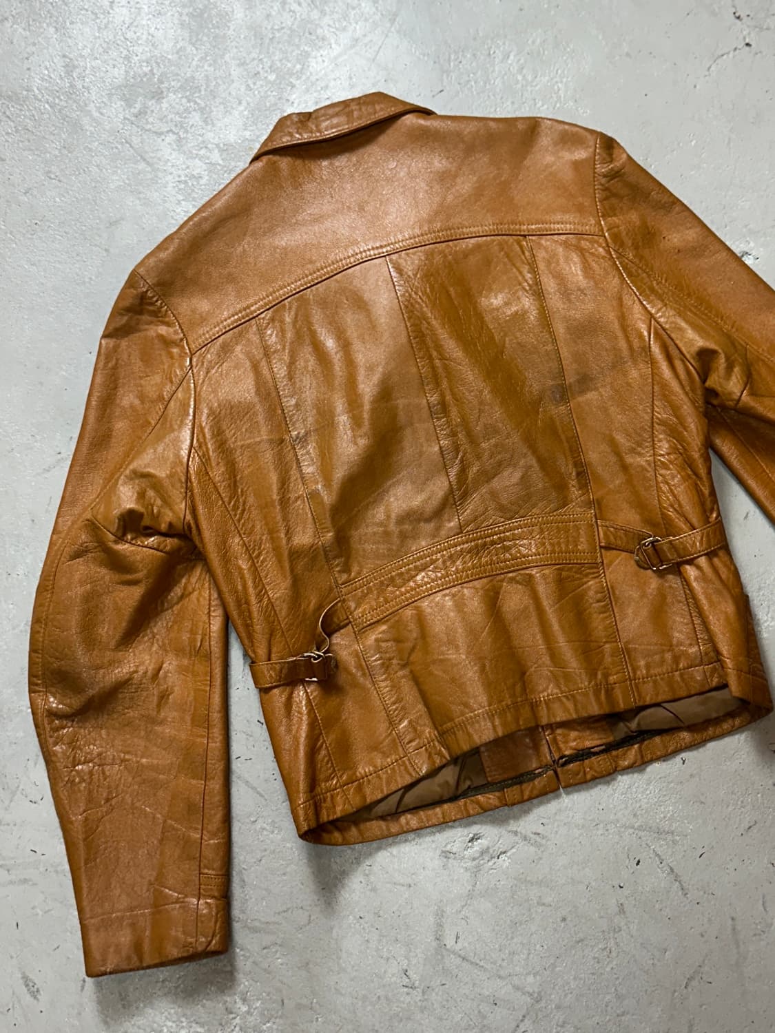 70's 빈티지 레더 웨스턴 자켓 빈티지 레더 자켓 상품이미지6