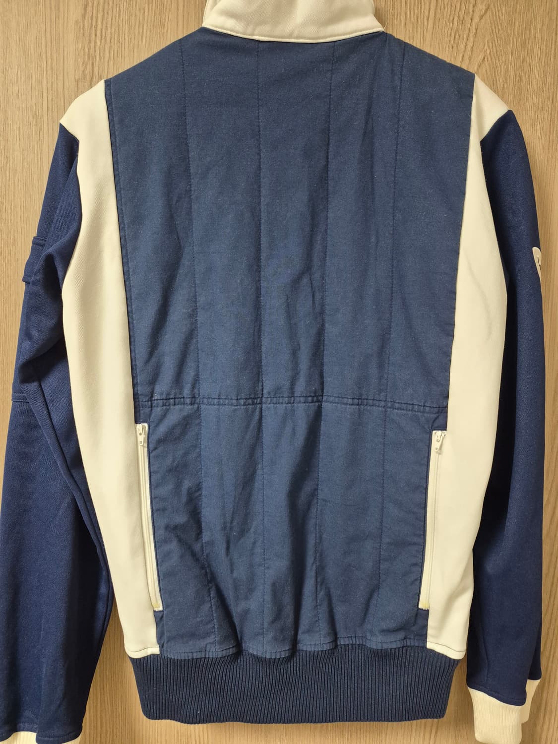 아디다스 해외판 희귀STV 네이비 화이트 배색 트랙탑져지95 상품이미지4