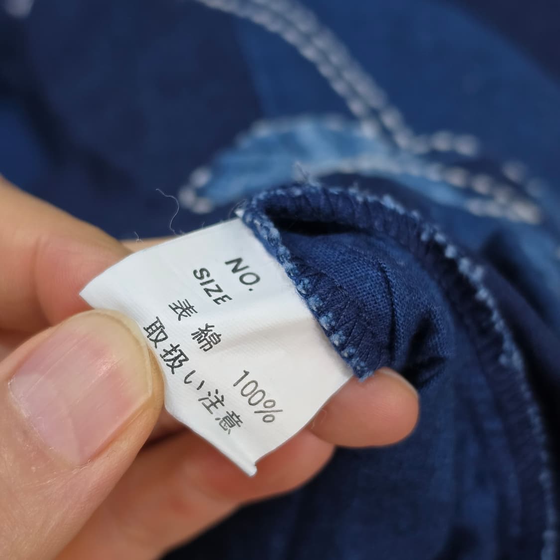 JAPAN 빈티지 인디고 반팔 원피스- 우먼프리 상품이미지10