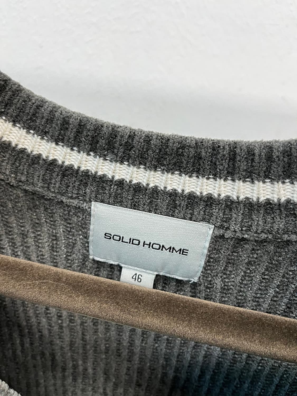 100) 솔리드옴므 오버 코듀로이 니트  상품이미지6