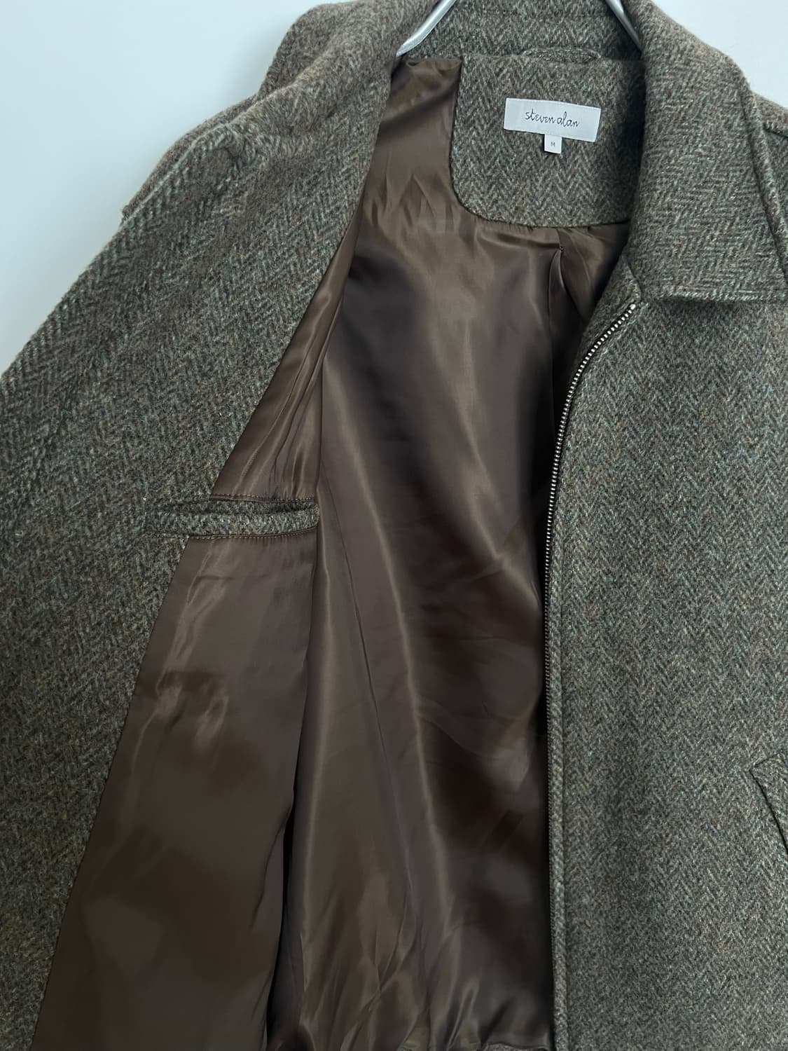 Steven Alan 헤링본 블루종 M 상품이미지5