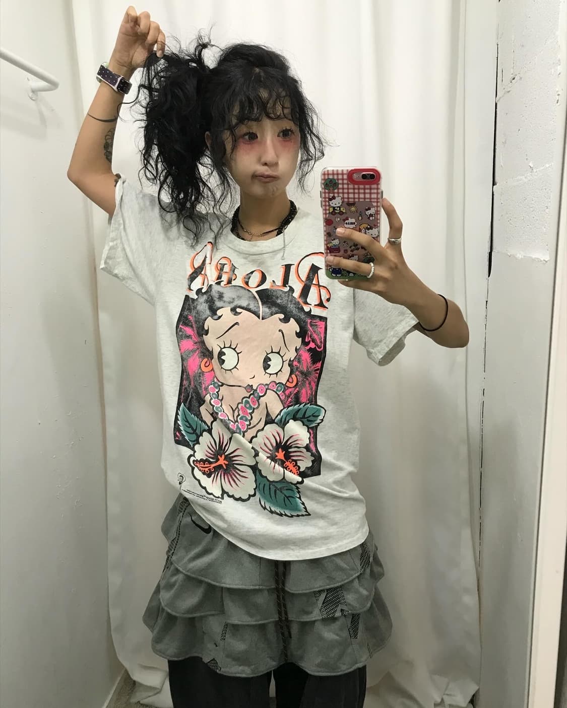 Betty Boop Printing T-shirt 상품이미지4