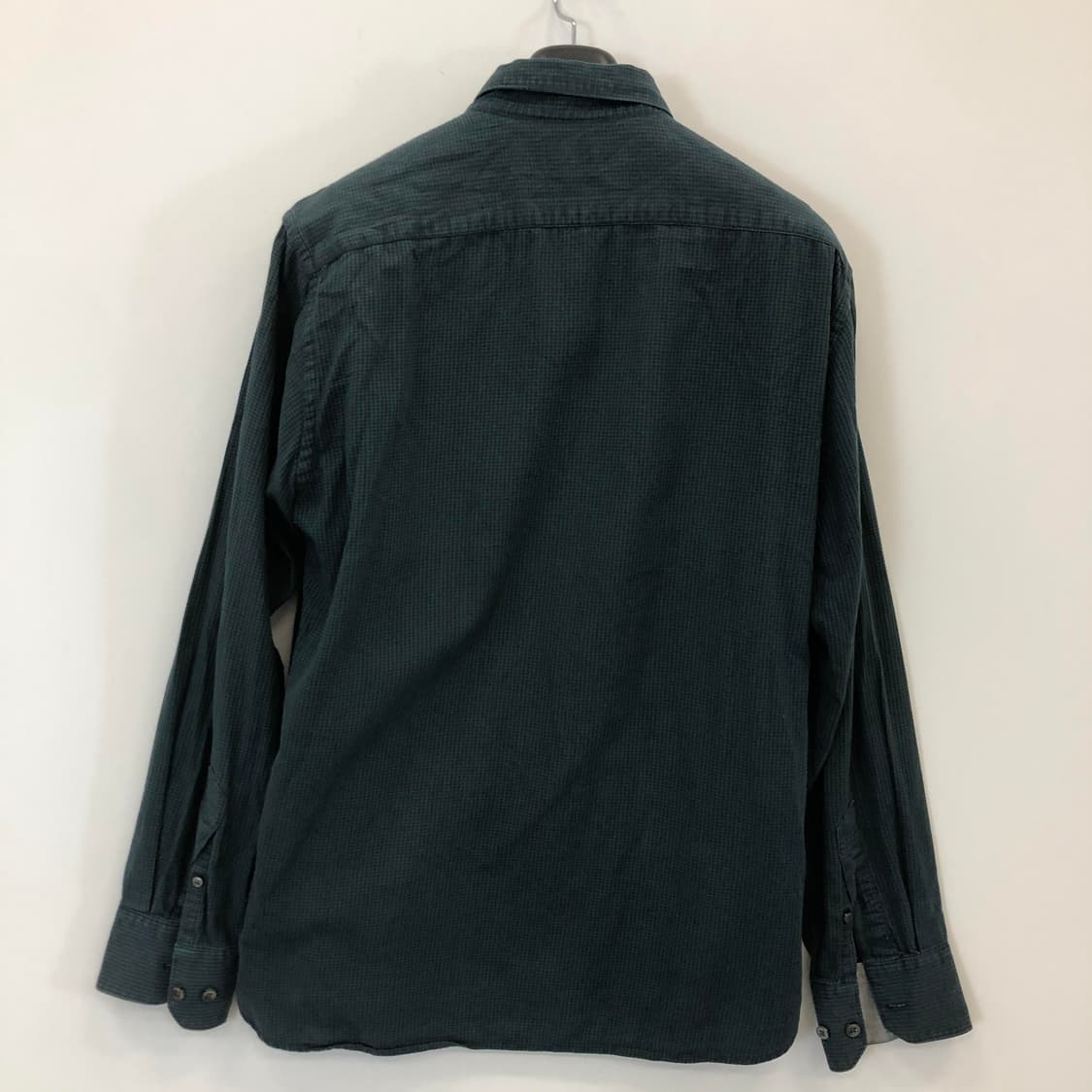 빈폴 자수로고 깅엄셔츠 105 그린 상품이미지4