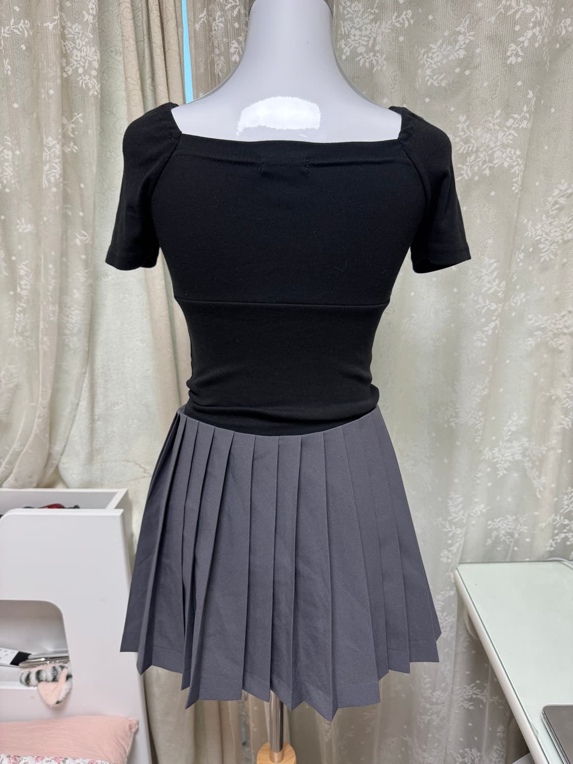 Vintage gray wrap tennis skirt 상품이미지5