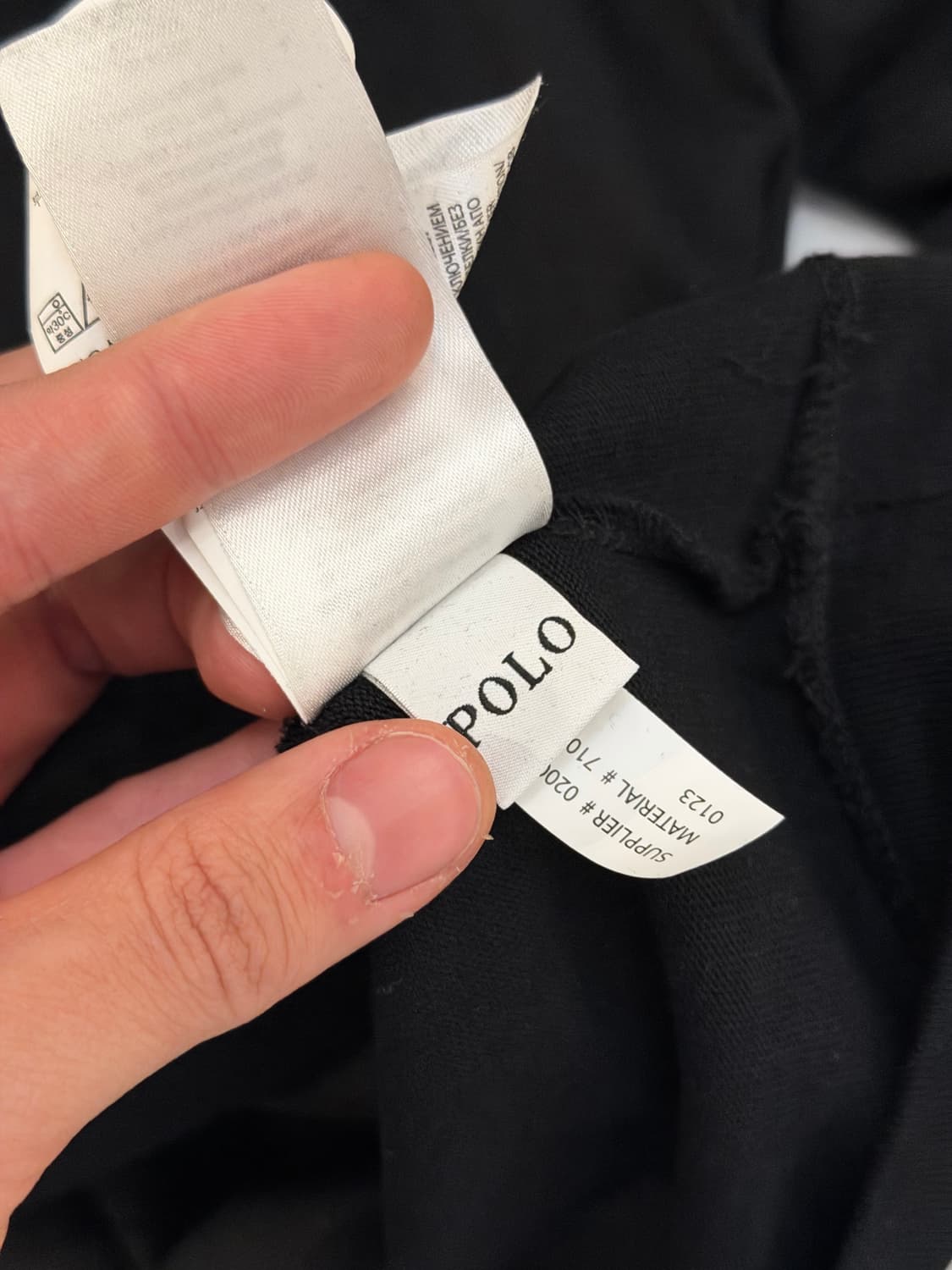 새상품급) 폴로 랄프로렌 신형 롱슬리브 긴팔 티셔츠 블랙 상품이미지5