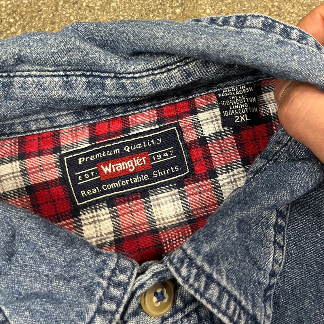 랭글러 플란넬 데님 셔츠 (110) 상품이미지6