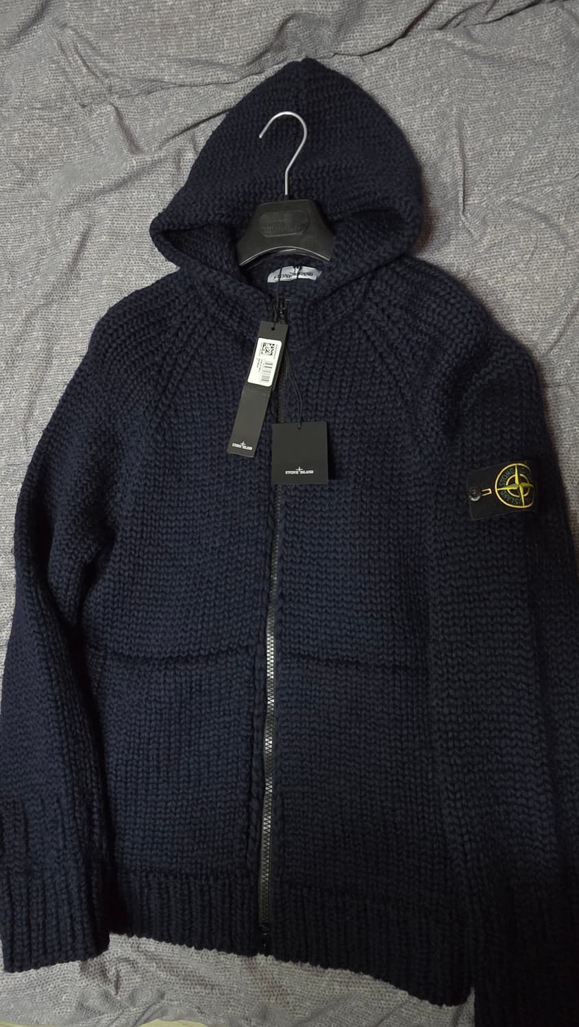 스톤아일랜드 필 후드 니트 가디건 XL (새상품) 상품이미지3