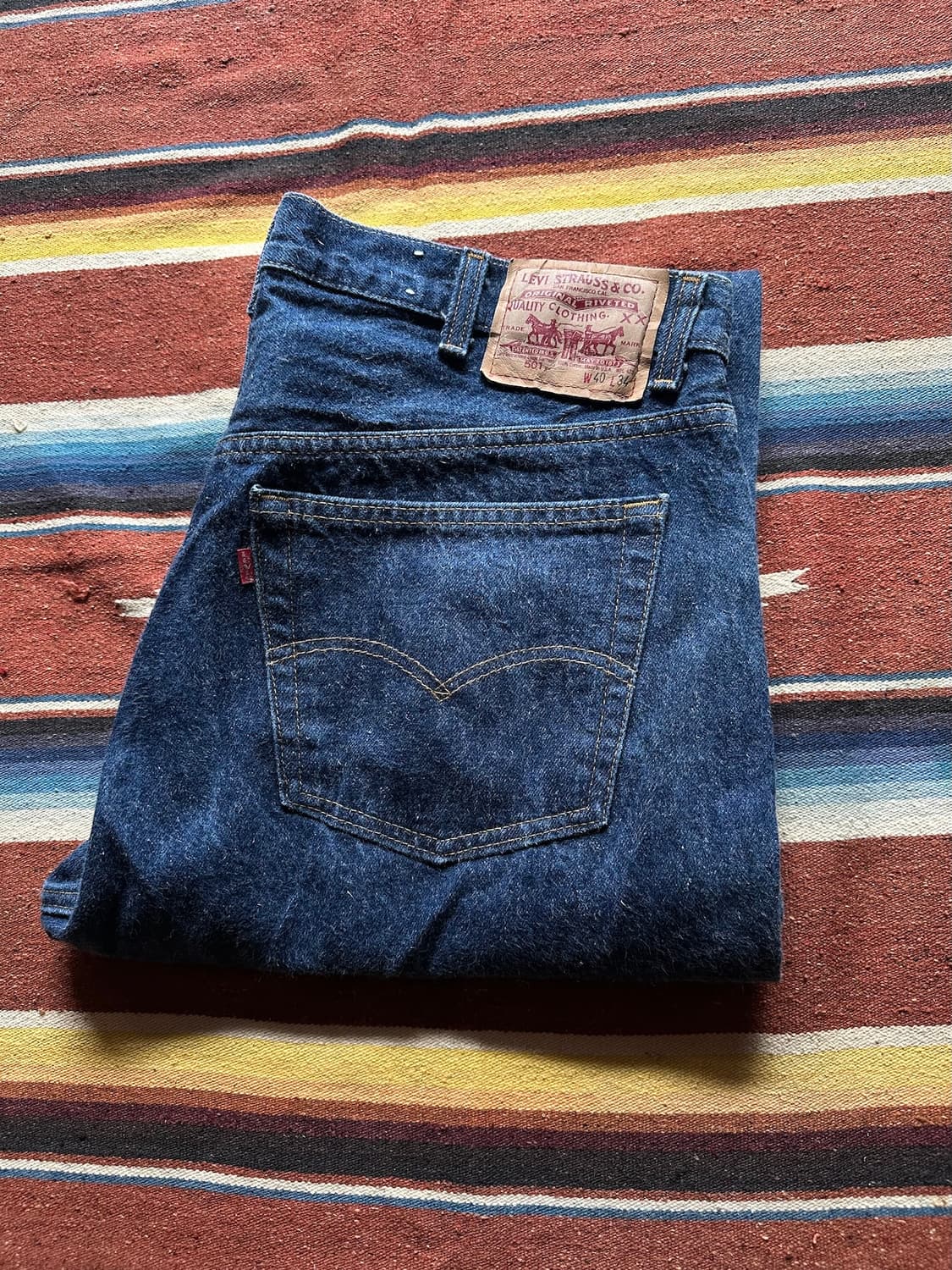 80s USA 빈티지 리바이스 501xx 0000 데님 팬츠 상품이미지2