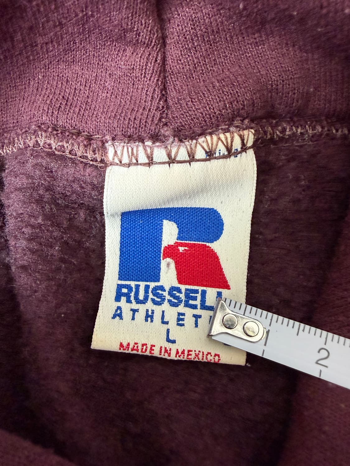 90s Russell Hoodie (plum) 상품이미지3