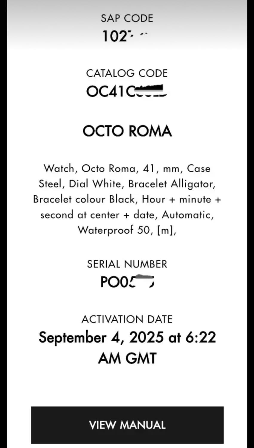 불가리 옥토 로마 41mm 25년9월 스탬핑 풀셋 새제품입니다. 상품이미지7