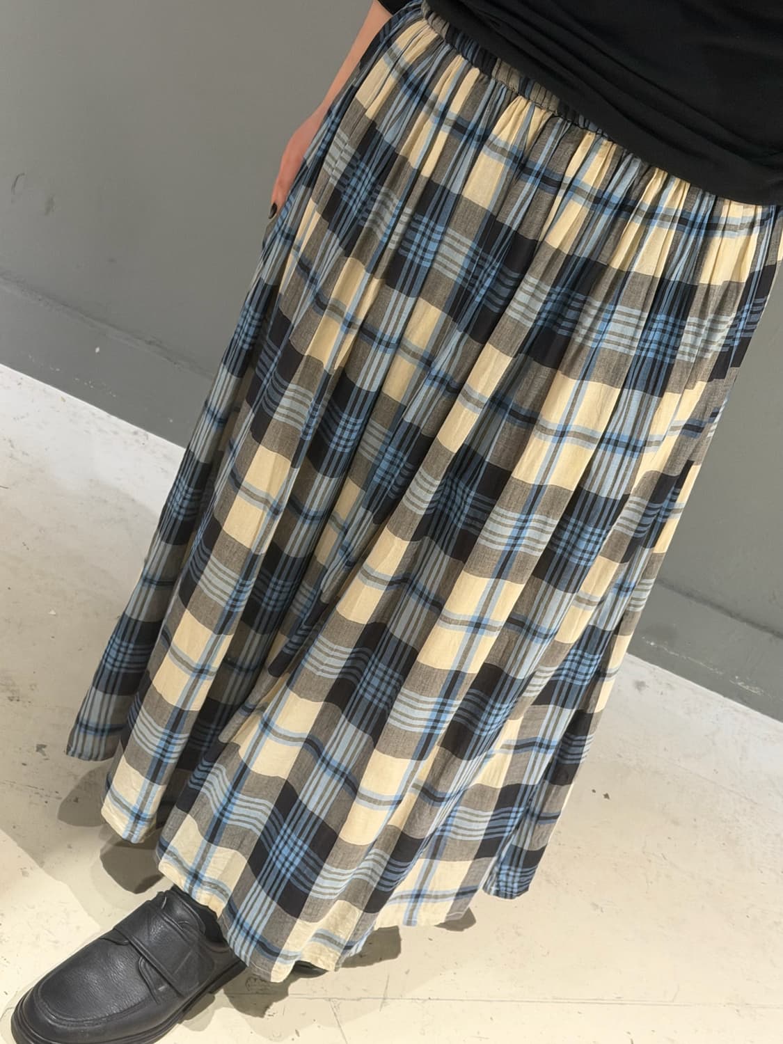 color mix check pattern skirt 상품이미지4