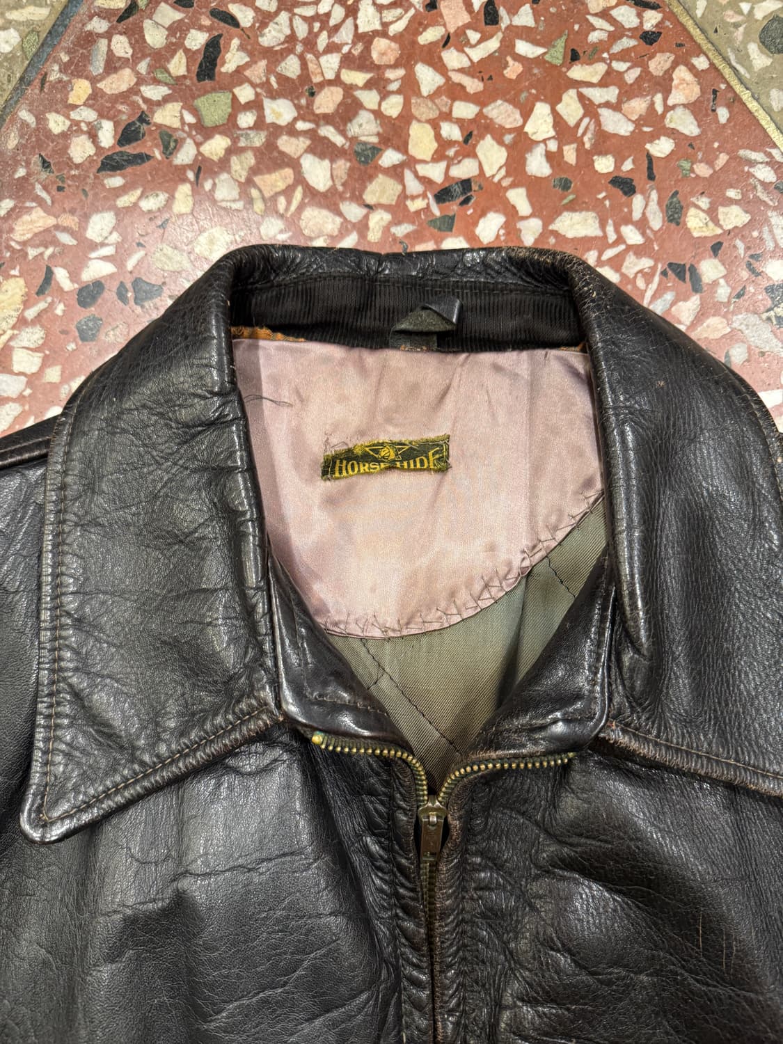 50s 호스하이드 봄버자켓 (40) 상품이미지5