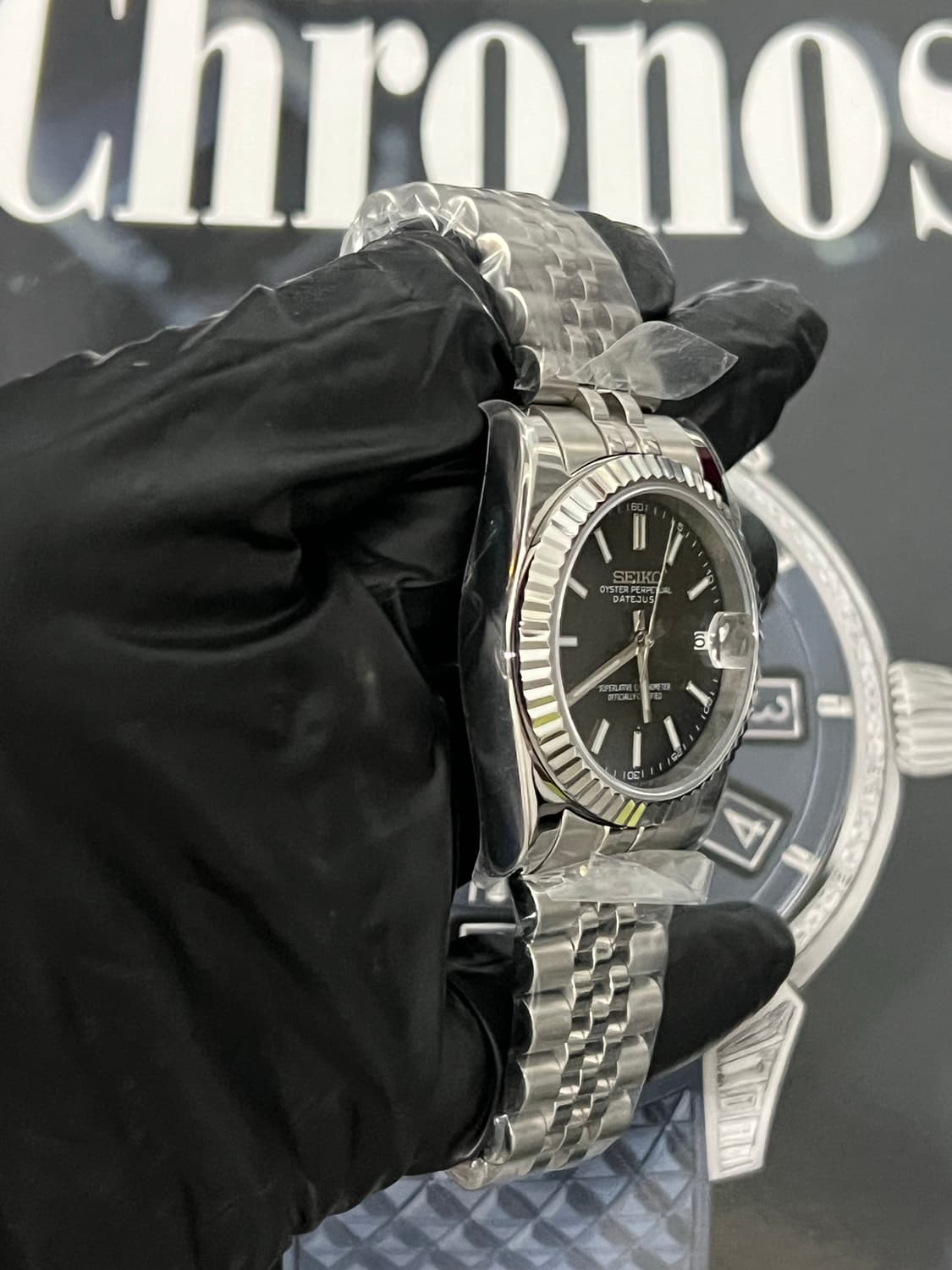 세이코 데이트저스트 검판 커스텀 상품이미지4