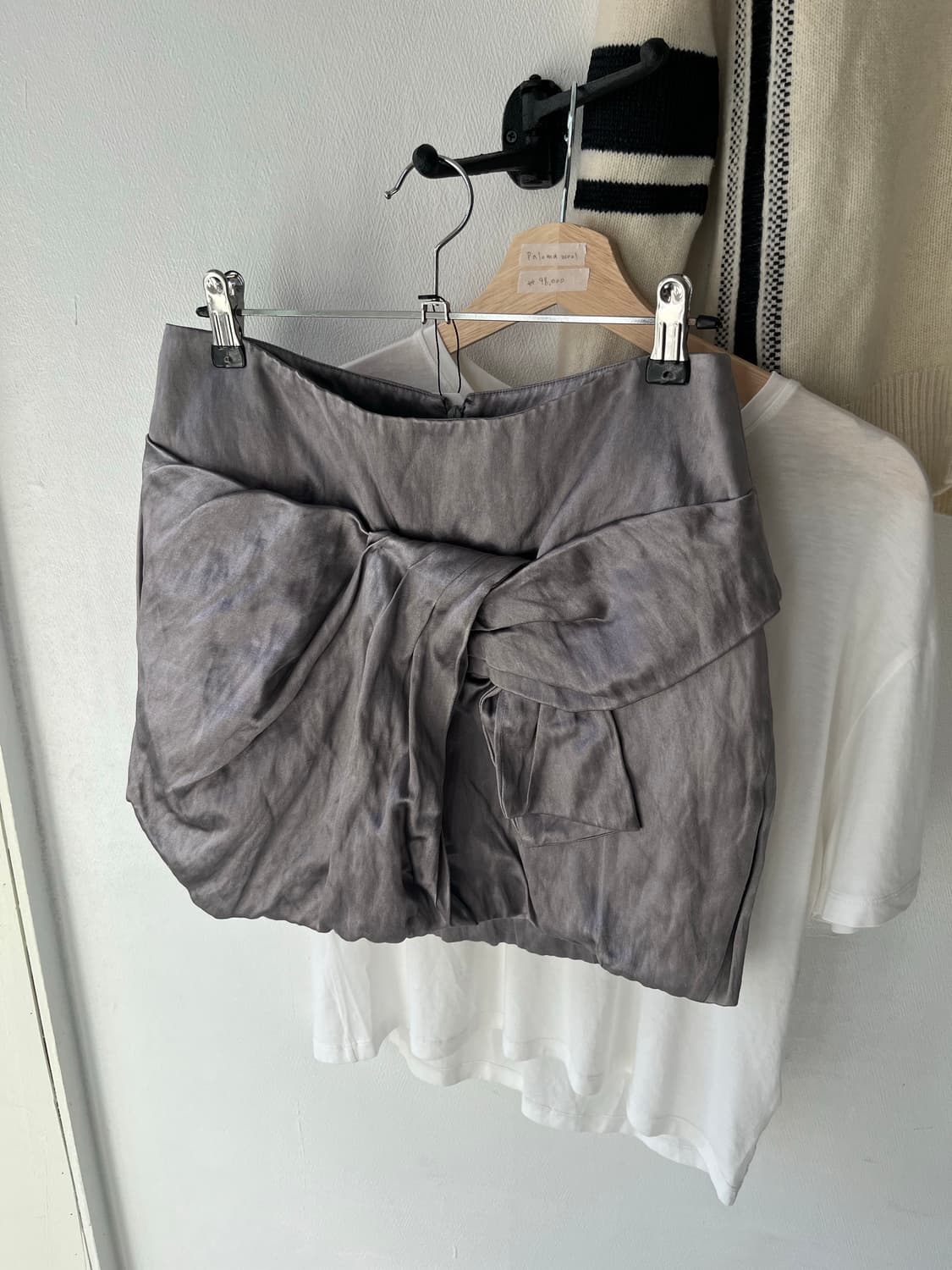silver detail silk skirt 상품이미지8