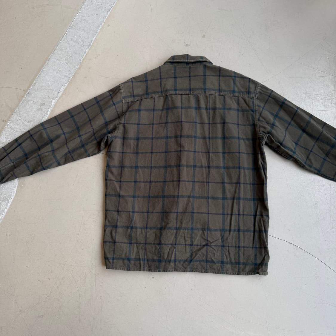 칼하트 체크 블루종 자켓 상품이미지5