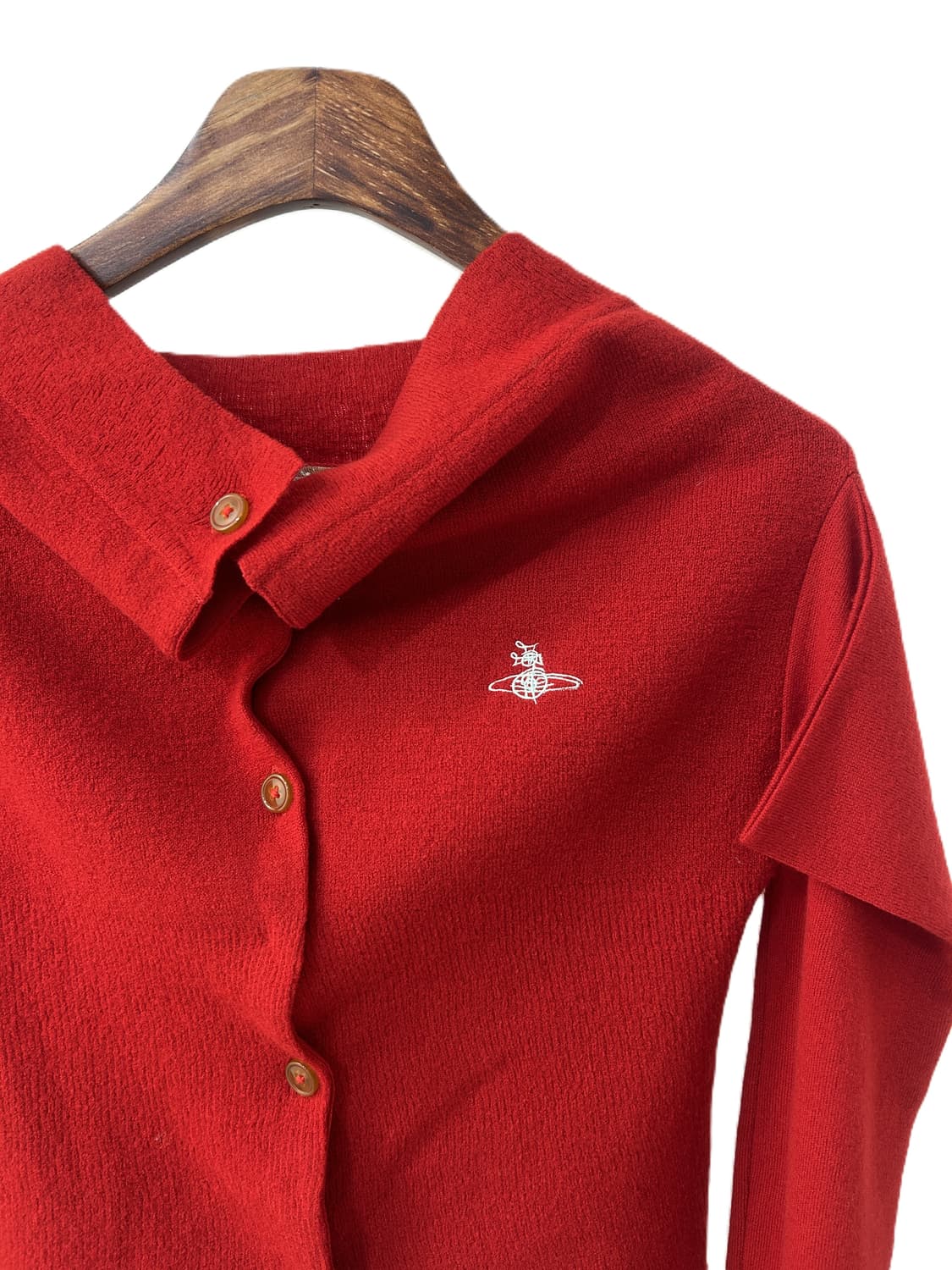 비비안 웨스트우드 레드 크롭 가디건 상품이미지3