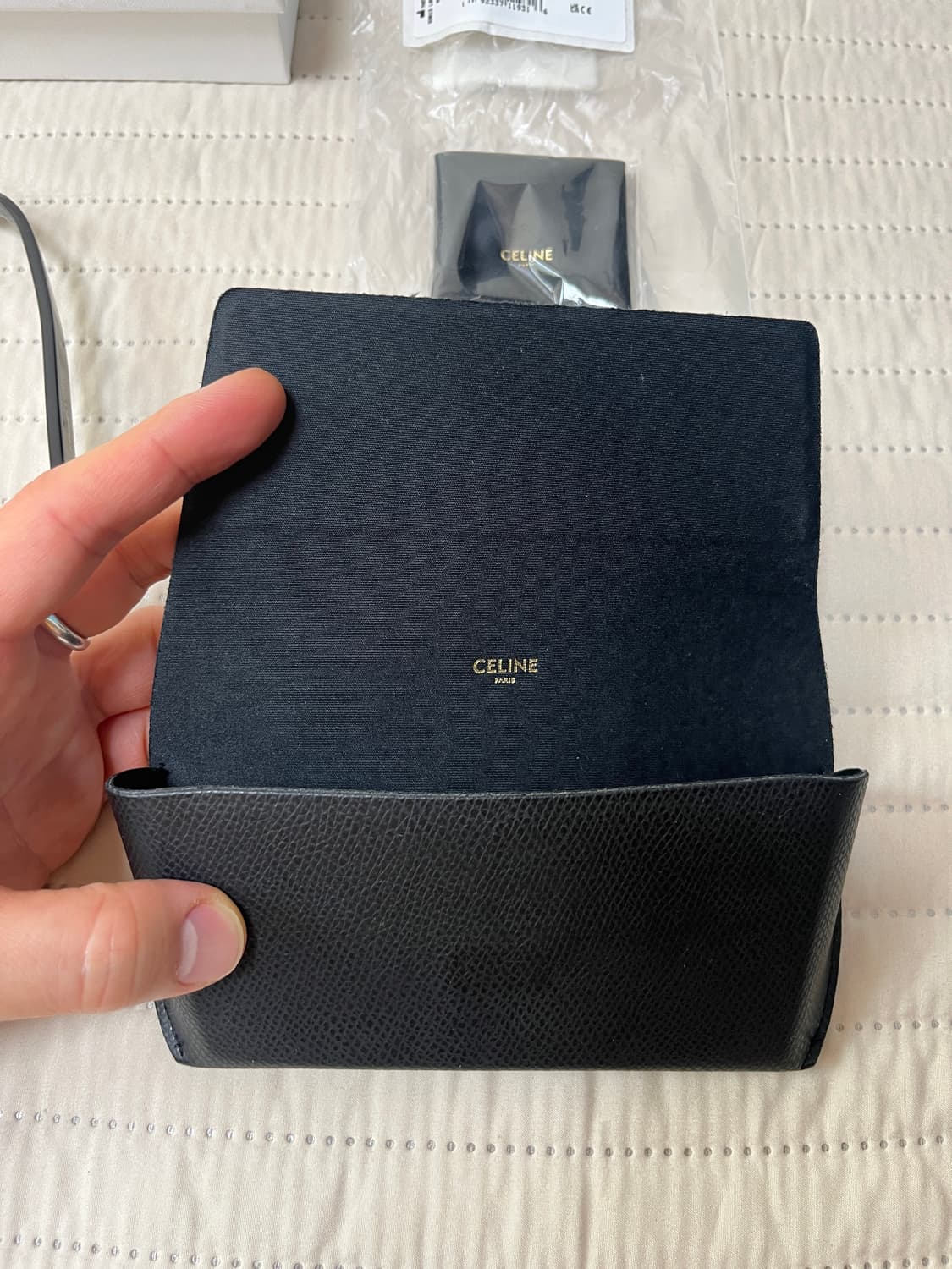 셀린 렉탱귤러 캣 아이 선글라스 블랙 상품이미지9