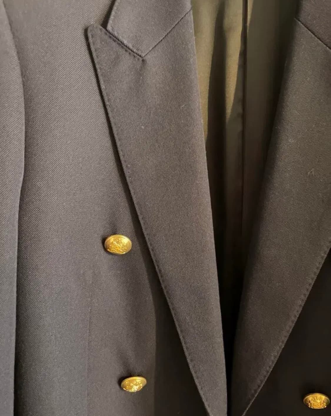 [박보검님 착용] 셀린느 네이비 더블 브레스티드 금장 자켓 상품이미지7