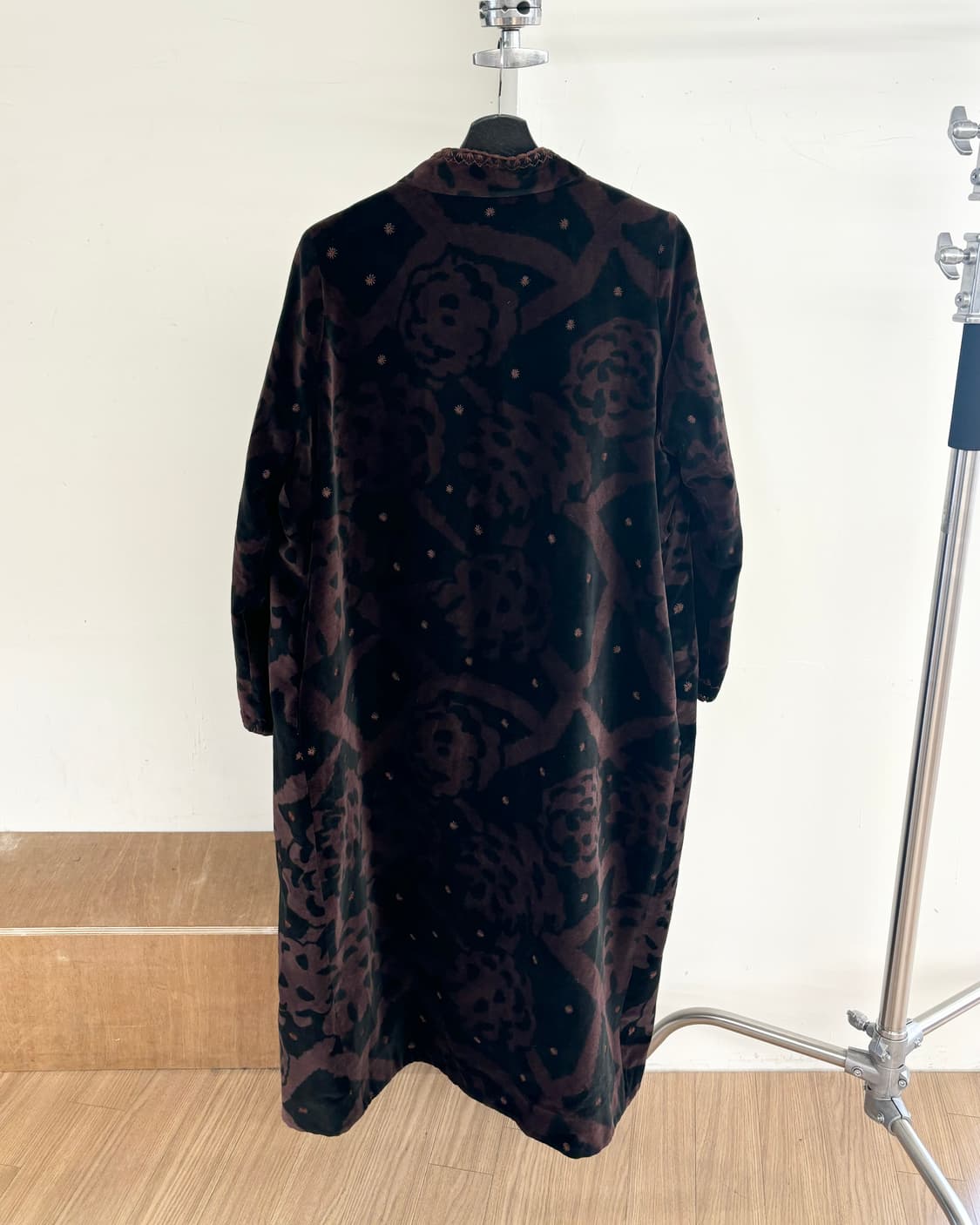 안안 런드리 플로럴 패턴 롱 코트 상품이미지6