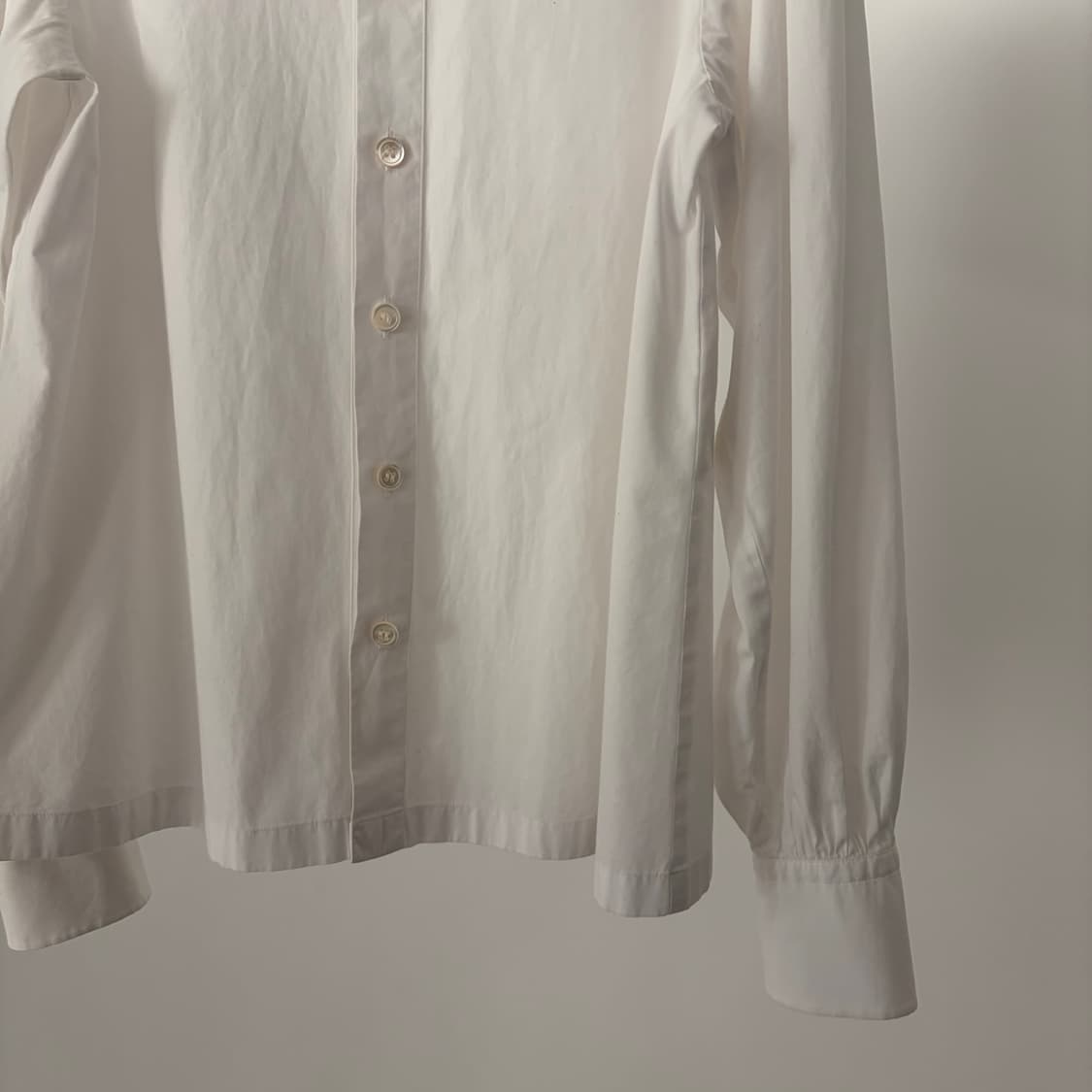 China Collar Shirring Puff Blouse 상품이미지3