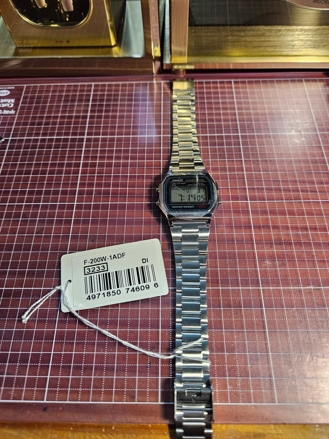 카시오 메탈 시계 A158WA-1Q  오리지널 빈티지, 새제품 상품이미지3