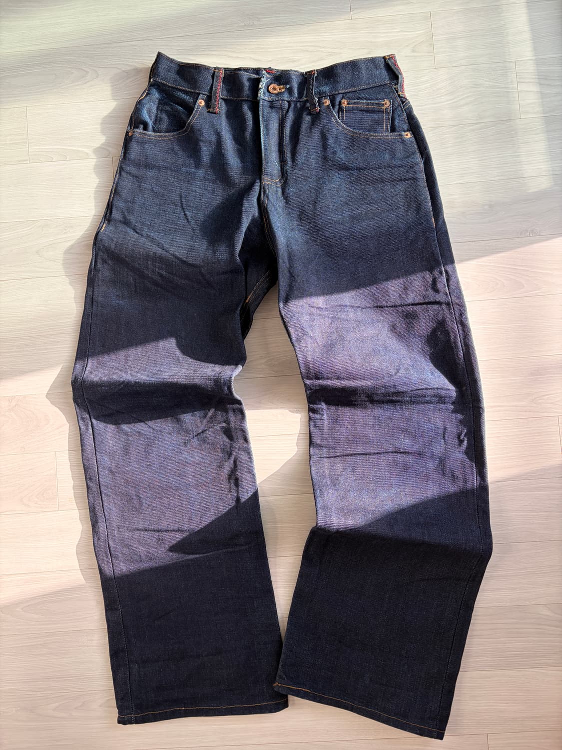 외이드 레그 셀비지 21oz 헤비 데님 상품이미지1