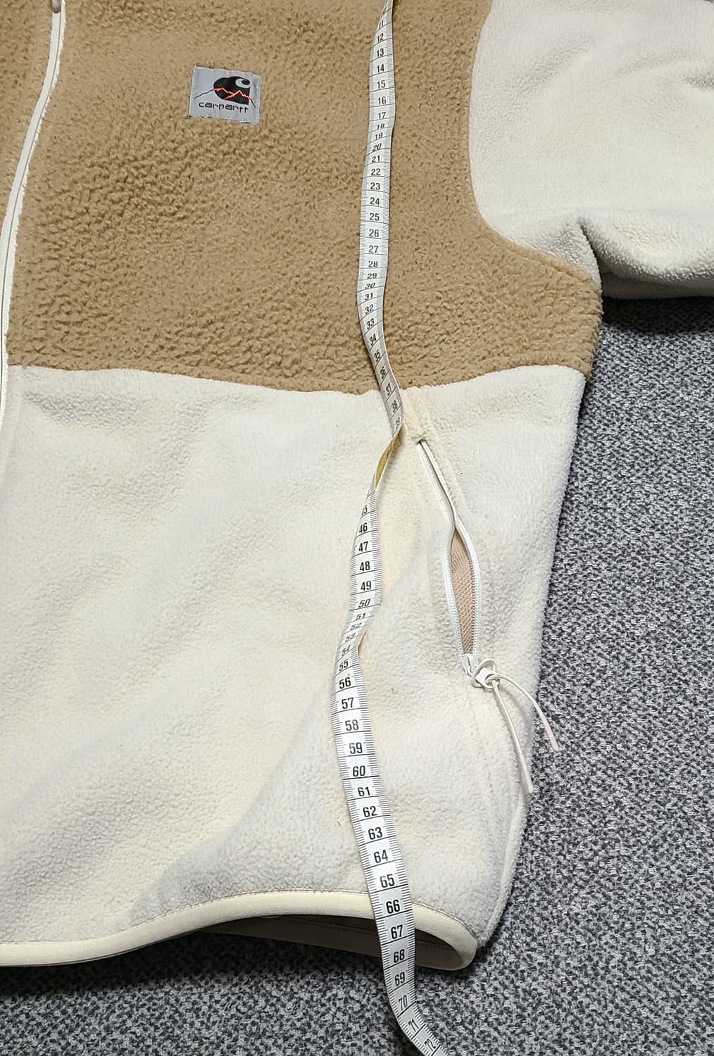 칼하트 아웃도어 C 플리스 자켓 오버사이즈  S  로 100 까지 무난 상품이미지5