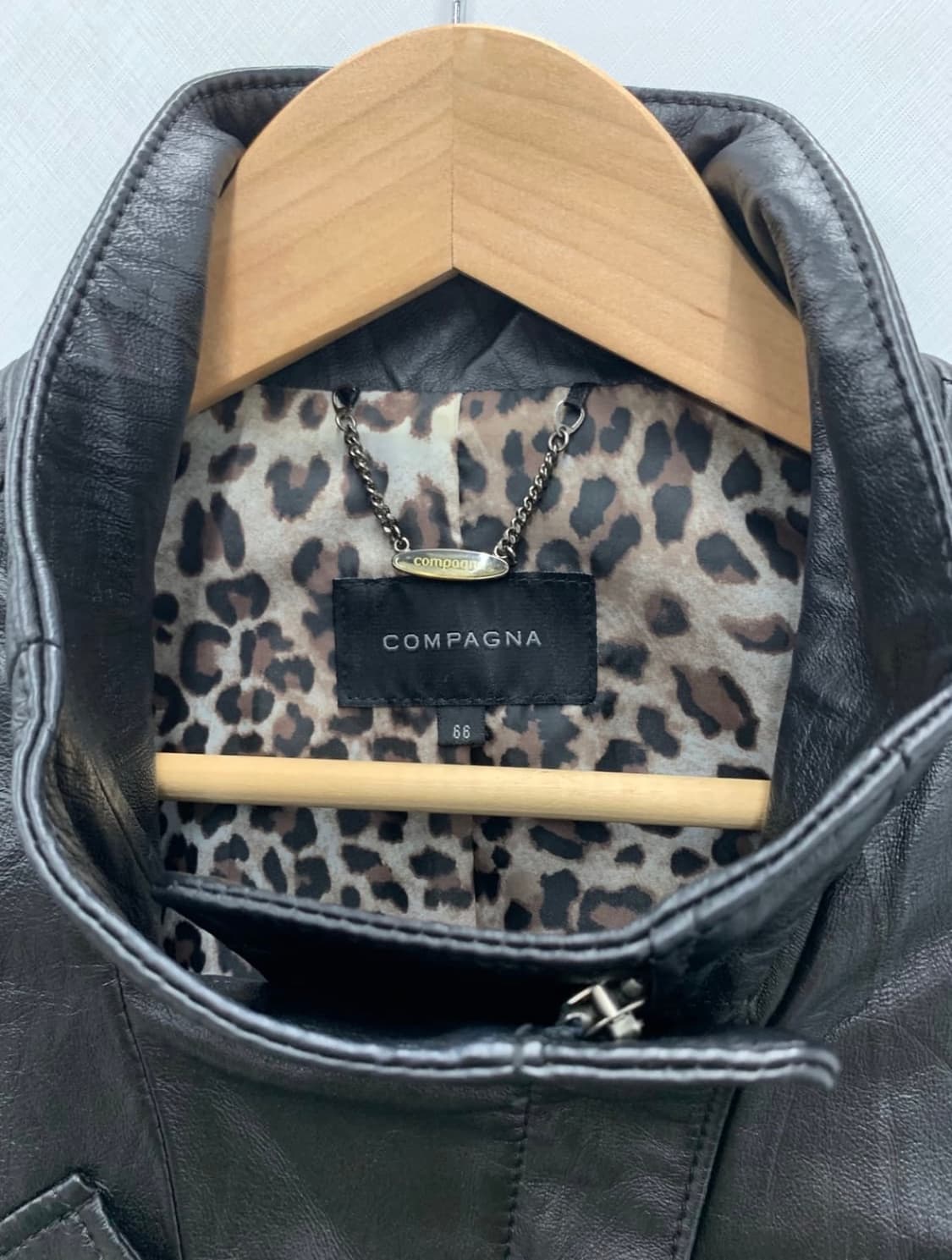 램스킨 사선 레더자켓 상품이미지5