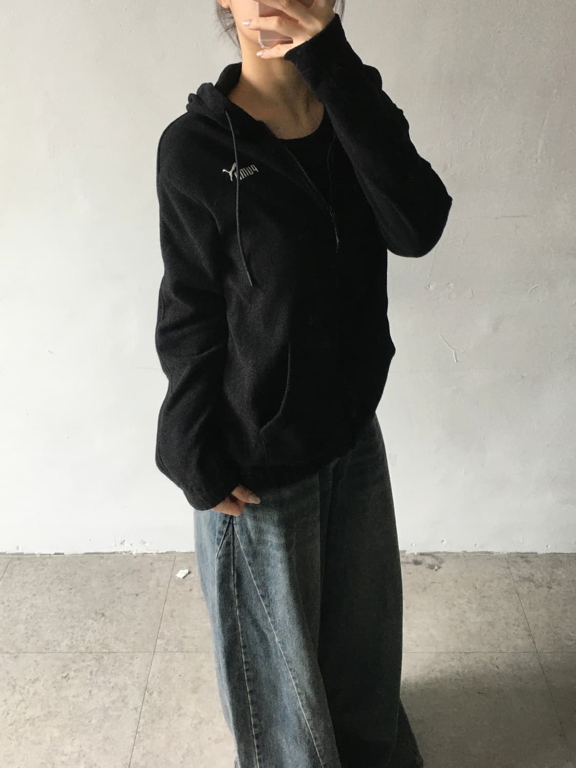 퓨마 후드 플리스집업 상품이미지2