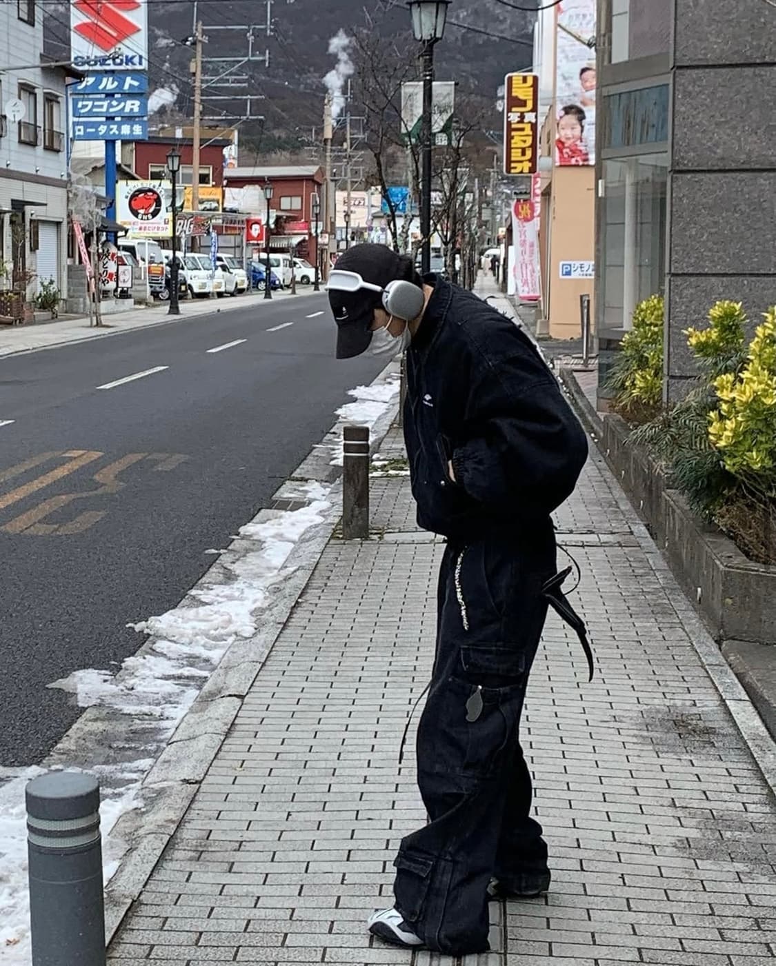 일레딧 워시드 데님 와이드 카고 팬츠 상품이미지3