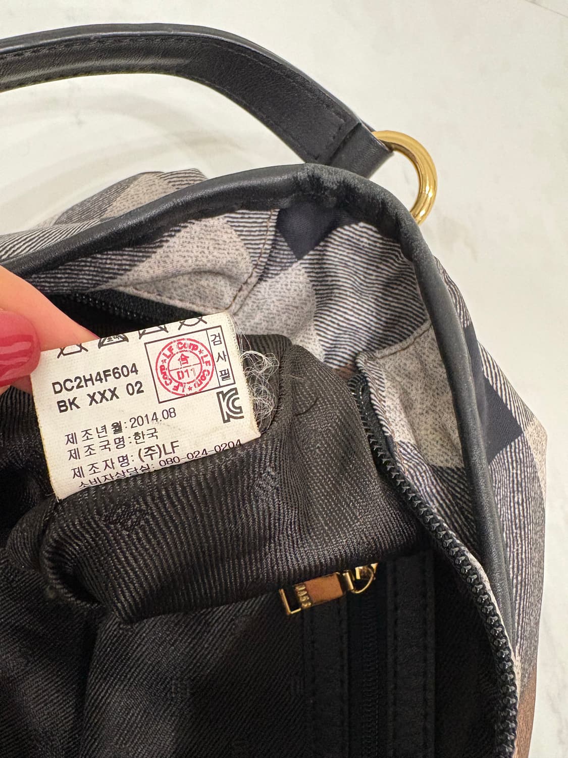 daks 빈티지노바체크호보백 상품이미지7