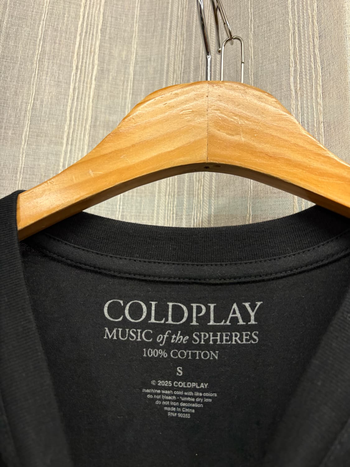COLDPLAY 콜드플레이 월드투어 락 밴드 반팔티 상품이미지5